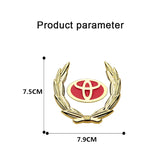Toyota Metal Car Rear Sticker Auto Window Emblem Badge Decal