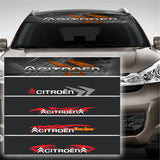 130x21cm Citroen Car Front Trunk Windshield Sunshade Sticker Decal
