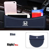 Leather Car Seat Gap Storage Box Organizer Case for Logo Odyssey City 10th Accord Jazz Pilot Civic Crosstour Accessories