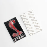 12x7cm Ford Shelby GT350 Logo Metal Car Sticker Decal Auto Front Hood Grille Emblem Badge