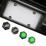 4pcs/set Land Rover Logo Stainless Steel Car License Plate Bolts