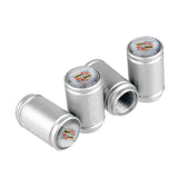 4pcs/set Cadillac Logo Matte Car Air Valve Stem Caps Auto Tyre Valve Covers