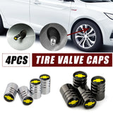 4pcs/set Chevrolet Logo Car Air Valve Stem Caps Auto Tyre Valve Covers