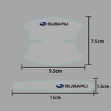 8pcs Subaru Car Door Handle Bowl Wrist Transparent Protector Anti-collision Decal