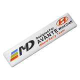 Hyundai Aluminum Alloy Car Body Sticker Nameplate Rear Emblem Badge Decal