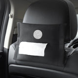 Opel Suede Car Seat Back Tissue Box Napkin Holder Storage Bag