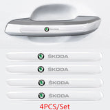 Skoda Car Door Bowl Handle Anti-collision Protective Stickers Scratches Film