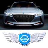 Nissan Metal Wings Car Front Sticker Emblem Badge Decal