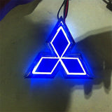 11.8x10.2cm Mitsubishi Car LED Light Front Rear Emblem Badge