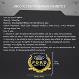 2PCS Ford Metal Car Rear Sticker Shield Trunk Emblem Badge Decal