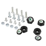 4pcs/set Skoda Logo Stainless Steel Car License Plate Bolts
