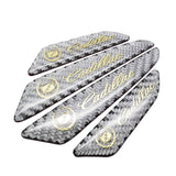 4pcs/set Cadillac Carbon Fiber Car Door Anti-Scratch Sticker Door Side Protection Bumper Strips
