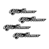 4pcs/set Alfa Romeo Sportivo Metal Car Stereo Sticker Auto Audio Emblem Decal