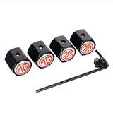 4pcs/set MG Anti-Theft Car Air Valve Stem Cap Auto Tyre Valve Covers