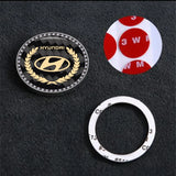 Hyundai Carbon Fiber Car Engine One-click Start Stop Button Cover Sticker