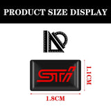 10pcs Subaru STI Epoxy Car Armrest Button Sticker