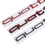 Audi Quattro Metal Car Trunk Badge Sticker Rear Emblem Decal