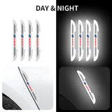 4pcs Subaru Car Door Bumper Strip Anti-collision Protection Sticker