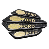 4pcs/set Ford EDGE Carbon Fiber Car Door Anti-Scratch Sticker Door Side Protection Bumper Strips