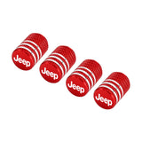 4pcs/set Jeep Metal Car Wheel Tire Valve Stem Caps Covers