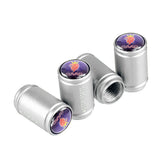 4pcs/set SAAB Logo Matte Car Air Valve Stem Caps Auto Tyre Valve Covers