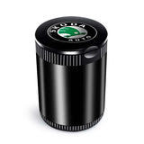 Skoda Metal Car Ash Tray Auto Ashtray Cigarette Holder Box with LED Light