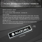 2pcs/set Suzuki Logo Metal Car Side Sticker Auto Emblem Badge