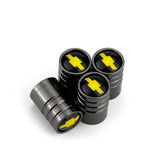 4pcs/set Chevrolet Logo Car Air Valve Stem Caps Auto Tyre Valve Covers