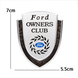 Ford Metal Shield Car Rear Sticker Auto Window Emblem Badge Decal