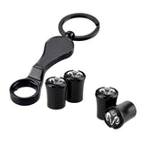 4pcs/set Dodge Logo Car Air Valve Stem Caps Auto Tyre Valve Covers with Wrench
