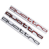 Audi Quattro Metal Car Trunk Badge Sticker Rear Emblem Decal