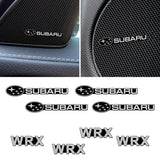 4pcs/set Subaru WRX Metal Car Stereo Sticker Auto Audio Emblem Decal