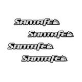4pcs/set Hyundai Creta Elantra Getz IX35 Santafe Solaris Tucson Metal Car Stereo Sticker Auto Audio Emblem Decal