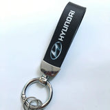 Hyundai PU Leather Car Logo Keychain