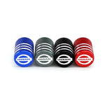 4pcs/set Nissan Metal Car Wheel Tire Valve Stem Caps Covers
