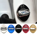 4pcs/set Mazda Stainless Steel Car Door Lock Cover Protection