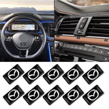 10pcs Mazda MS Epoxy Car Armrest Button Sticker