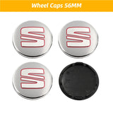 4pcs/set 56mm 60mm 63mm SEAT ABS Car Wheel Hub Center Caps Covers
