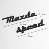 Mazda Mazdaspeed Logo Metal Car Rear Sticker Decal Auto Trunk Emblem Badge