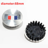 4pcs/set 68mm Chevrolet SS Camaro Corvette ABS Carbon Fiber Car Wheel Center Hub Caps Hub Covers