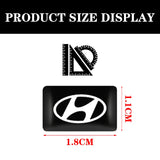 10pcs Hyundai Epoxy Car Armrest Button Sticker