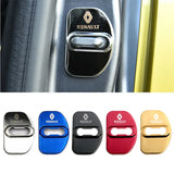 4pcs/set Renault Stainless Steel Car Door Lock Cover Protection