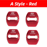 4pcs/set Hyundai Stainless Steel Car Door Lock Cover Protection
