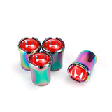 4pcs/set Honda Logo Car Air Valve Stem Caps Auto Tyre Valve Covers