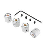 4pcs/set Cadillac Anti-Theft Car Air Valve Stem Cap Auto Tyre Valve Covers