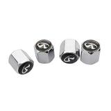 4pcs/set Infiniti Car Air Valve Stem Cap Auto Tyre Valve Covers