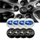 4pcs/set 56mm Subaru STI Car Wheel Center Hub Sticker Decal
