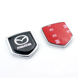 2PCS Mazda Metal Car Rear Sticker Shield Trunk Emblem Badge Decal