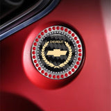 Chevrolet Carbon Fiber Car Engine One-click Start Stop Button Cover Sticker