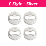 4pcs/set Hyundai Stainless Steel Car Door Lock Cover Protection